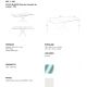 Mese dining - Masa dreptunghiulara design modern Veola alb, 150x95cm