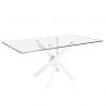 Masa dreptunghiulara design modern Veola alb, 150x95cm