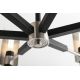 Candelabre, Lustre - Candelabru design modern PILSEN, negru si nichel satinat, cu 8 surse de lumina