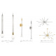 Candelabre, Lustre - Candelabru, lustra suspendata, design modern PIPPIN nichel lucios