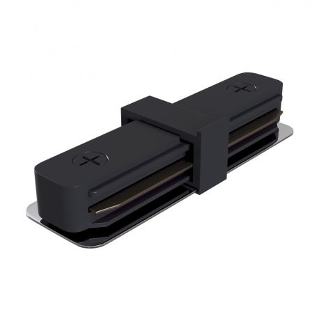 Accesorii iluminat - Accesoriu, conector liniar negru pentru sinele monofazate Unity