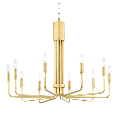 Candelabre, Lustre - Candelabru design minimalist BRIGITTE alama antichizata, cu 10 surse de lumina