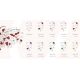 Aplice Cristal Bohemia - Aplica de perete cristal Bohemia design LUX GRAPES