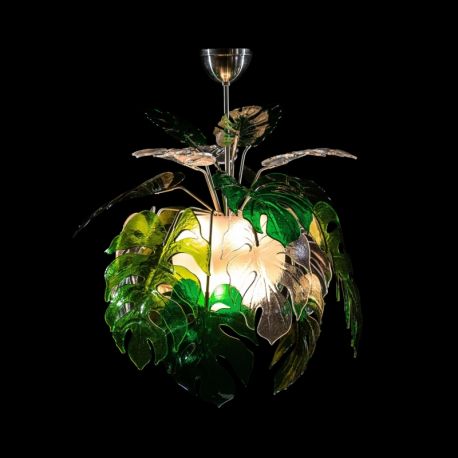 Candelabre, Lustre - Lustra moderna design frunze MONSTERA DELICIOSA