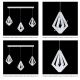 Pendule, Lustre suspendate - Lustra moderna cu 3 pendule design LUX realizat manual CRYSTALLO XL