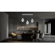 Pendule, Lustre suspendate - Lustra moderna cu 3 pendule design LUX realizat manual CRYSTALLO XL