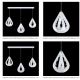 Pendule, Lustre suspendate - Pendul modern design LUX realizat manual ALMOND XL B