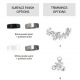 Pendule, Lustre suspendate - Pendul modern design LUX realizat manual ALMOND XL B