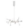 Lustra LED design modern ADN alb Medium
