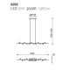 Pendule, Lustre suspendate - Lustra LED design modern ADN alb Line