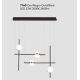 Pendule, Lustre suspendate - Lustra LED design Art Deco cu 4 surse de lumina Cuba
