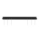 Pendule, Lustre suspendate - Lustra LED design Art Deco cu 4 surse de lumina Cuba