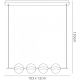 Pendule, Lustre suspendate - Lustra LED design Art Deco cu 4 surse de lumina Cuba