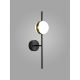 Aplice, corpuri de iluminat pentru pereti - Aplica de perete LED design Art Deco Cuba