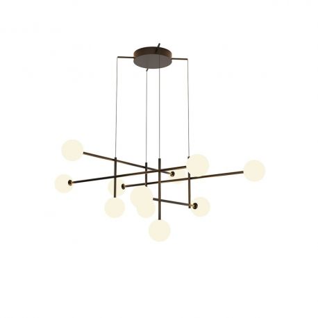 Pendule, Lustre suspendate - Lustra design Art Deco cu 11 surse de lumina CELLAR