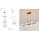 Pendule, Lustre suspendate - Lustra design Art Deco cu 8 surse de lumina CELLAR