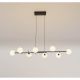 Pendule, Lustre suspendate - Lustra design Art Deco cu 8 surse de lumina CELLAR