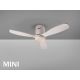 Lustre cu ventilator - Lustra LED cu Ventilator si telecomanda Siroco MINI alb