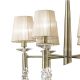 Candelabre, Lustre - Candelabru elegant cu 6 brate Tiffany alama antique/ abajur soft bronz