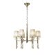 Candelabre, Lustre - Candelabru elegant cu 6 brate Tiffany alama antique/ abajur soft bronz