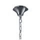 Candelabre, Lustre - Candelabru elegant cu 6 brate Tiffany crom/ abajur alb
