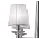 Candelabre, Lustre - Candelabru elegant cu 4 brate Tiffany crom/ abajur alb