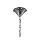 Candelabre, Lustre - Candelabru elegant cu 4 brate Tiffany crom/ abajur alb