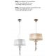Pendule, Lustre suspendate - Lustra suspendata Tiffany crom/ abajur alb