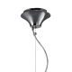 Pendule, Lustre suspendate - Lustra suspendata Tiffany crom/ abajur alb