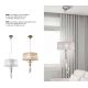 Pendule, Lustre suspendate - Lustra suspendata Tiffany crom/ abajur alb