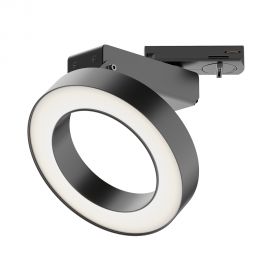 Spoturi, Proiectoare pe sina - Spot LED, accesoriu pentru sinele monofazate Unity, Rim negru 3000K