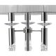 Lampadare - Lampadar elegant Tiffany crom/ abajur alb