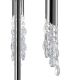 Lampadare - Lampadar elegant Tiffany crom/ abajur alb