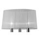 Lampadare - Lampadar elegant Tiffany crom/ abajur alb
