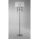 Lampadare - Lampadar elegant Tiffany crom/ abajur alb