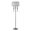 Lampadar elegant Tiffany crom/ abajur alb