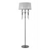 Lampadar elegant Tiffany crom/ abajur alb