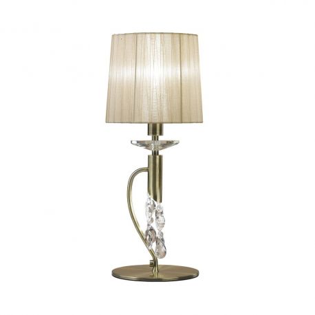 Veioze - Veioza, Lampa de masa eleganta Tiffany alama antique/ abajur soft bronz