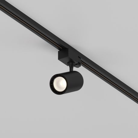 Spoturi, Proiectoare pe sina - Spot LED, accesoriu pentru sinele trifazate Trinity, Vuoro negru 3000K