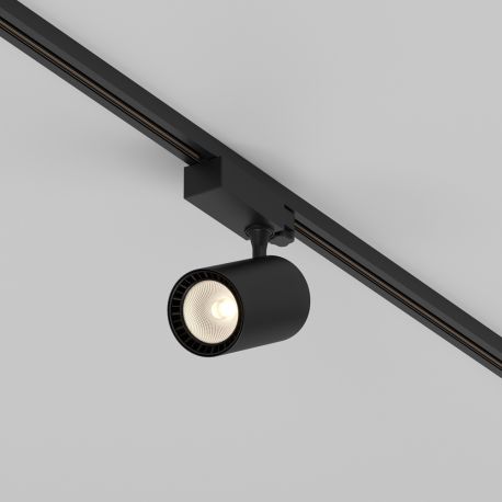 Spoturi, Proiectoare pe sina - Spot LED, accesoriu pentru sinele trifazate Trinity, Vuoro negru 3000K 20W