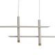 Pendule, Lustre suspendate - Lustra liniara cu doua spoturi LED ESPARTA alb/ auriu