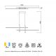 Pendule, Lustre suspendate - Lustra liniara cu doua spoturi LED ESPARTA negru/ auriu