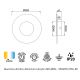 Aplice, corpuri de iluminat pentru pereti - Aplica de perete iluminat ambiental LED Jewel Gold 50cm