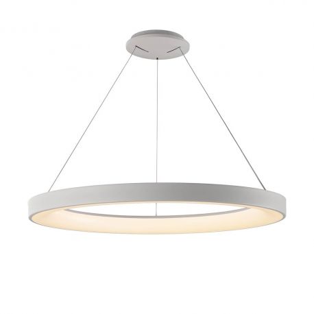 Pendule, Lustre suspendate - Lustra LED cu telecomanda design circular NISEKO II White 90cm