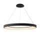 Lustra LED cu telecomanda design circular NISEKO II Black 90cm