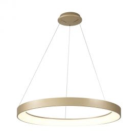 Pendule, Lustre suspendate - Lustra LED cu telecomanda design circular NISEKO II Gold 90cm