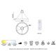 Pendule, Lustre suspendate - Lustra LED cu telecomanda design circular NISEKO II Gold 90cm