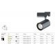 Spoturi, Proiectoare pe sina - Spot LED, accesoriu pentru sinele trifazate Trinity, Vuoro negru 4000K 26W