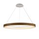 Lustra LED cu telecomanda design circular NISEKO II Wood 90cm