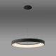 Iluminat inteligent - Lustra LED inteligenta design circular NISEKO II Black 65cm